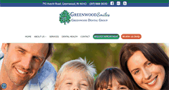 Desktop Screenshot of greenwoodsmiles.com
